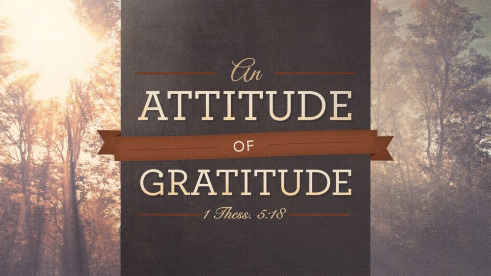 Attitude Of Gratitude